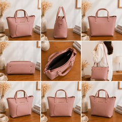 Elegant Pink Tote Handbag for Women – Stylish Everyday Shoulder Bag