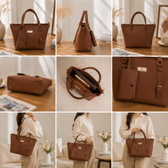 Elegant Brown Tote Bag for Women – Premium Everyday Shoulder Handbag