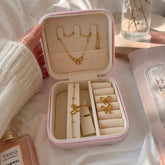 Elegant Gold Bow Jewelry Set for Women – Necklace, Bracelet & Earrings Gift Set