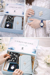 5-Piece "Token of Love"  Blue Themed Graduation Gift Box