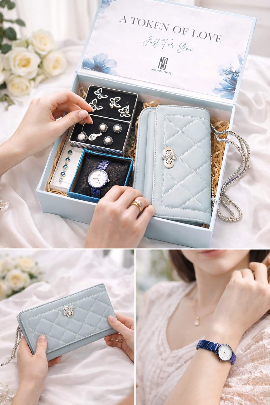 5-Piece "Token of Love"  Blue Themed Graduation Gift Box