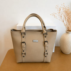 Elegant Beige Tote Bag for Women – Premium Stylish Shoulder Handbag