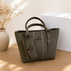 Elegant Olive Green Tote Bag for Women – Stylish Everyday Shoulder Handbag