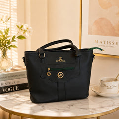 Elegant Dark Green Tote Bag for Women – Premium Stylish Shoulder Handbag