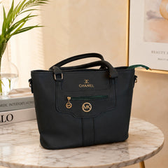Elegant Dark Green Tote Bag for Women – Premium Stylish Shoulder Handbag