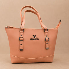 Elegant Peach Tote Bag for Women – Luxury Style Shoulder Handbag