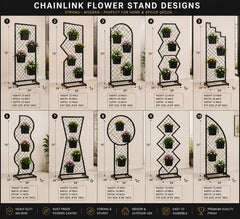 Modern Vertical Flower Stand Series with 10 Unique Designs