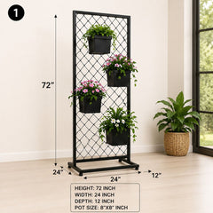 Premium Chainlink Metal Flower Stand for Indoor & Outdoor Décor