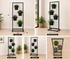 Premium Chainlink Metal Flower Stand for Indoor & Outdoor Décor